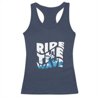 Surfing Racerback Tank Top Ride The Wave Surfer Boardsport Wave - Wonder Print Shop