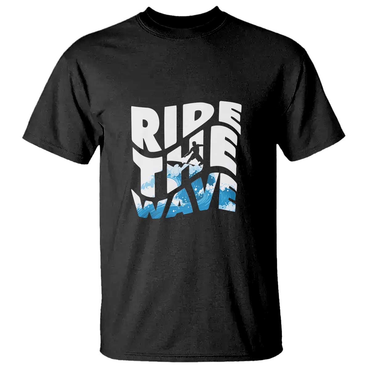 Surfing T Shirt Ride The Wave Surfer Boardsport Wave - Wonder Print Shop