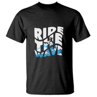Surfing T Shirt Ride The Wave Surfer Boardsport Wave - Wonder Print Shop