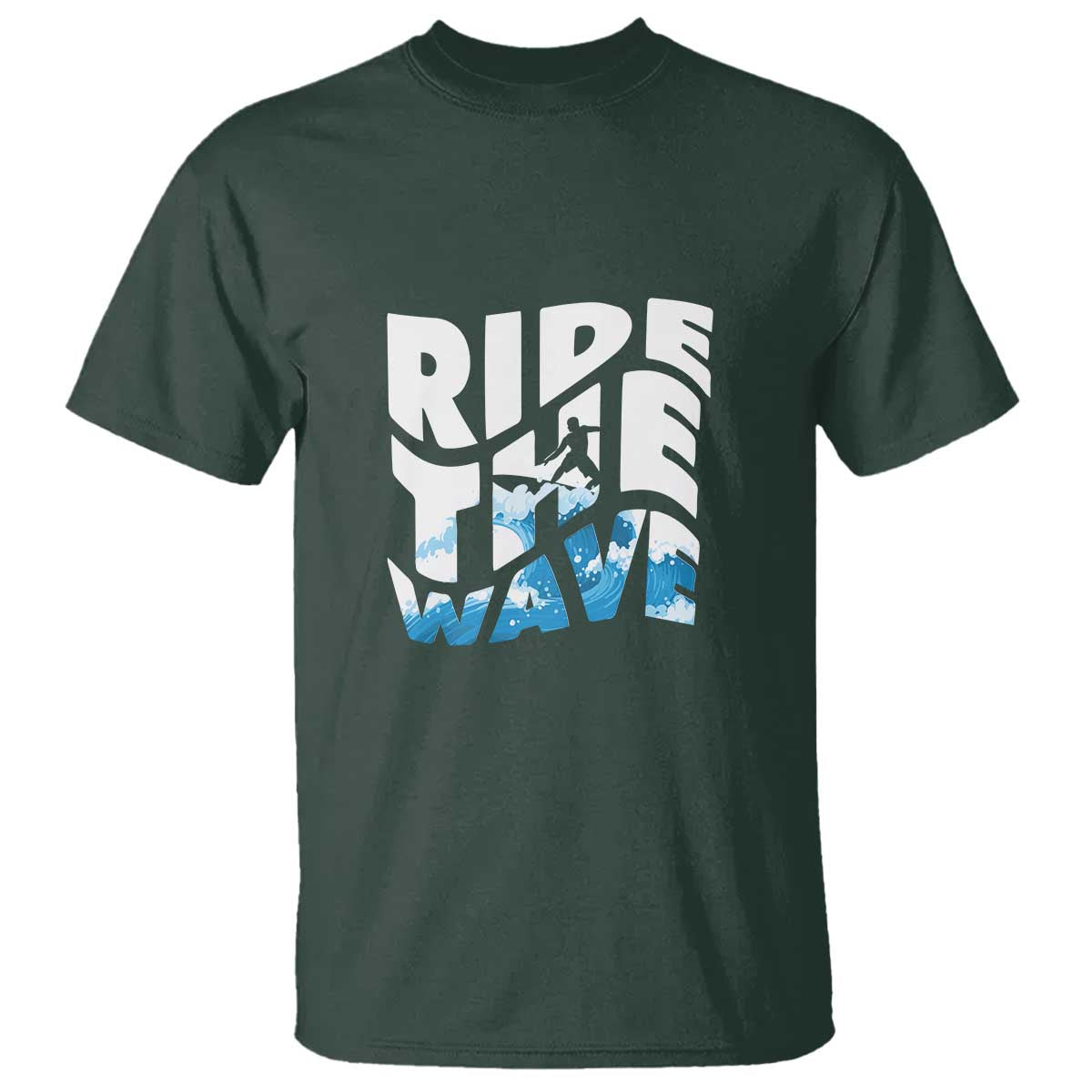 Surfing T Shirt Ride The Wave Surfer Boardsport Wave - Wonder Print Shop