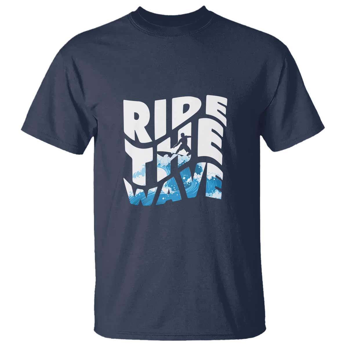 Surfing T Shirt Ride The Wave Surfer Boardsport Wave - Wonder Print Shop
