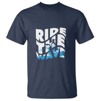 Surfing T Shirt Ride The Wave Surfer Boardsport Wave - Wonder Print Shop