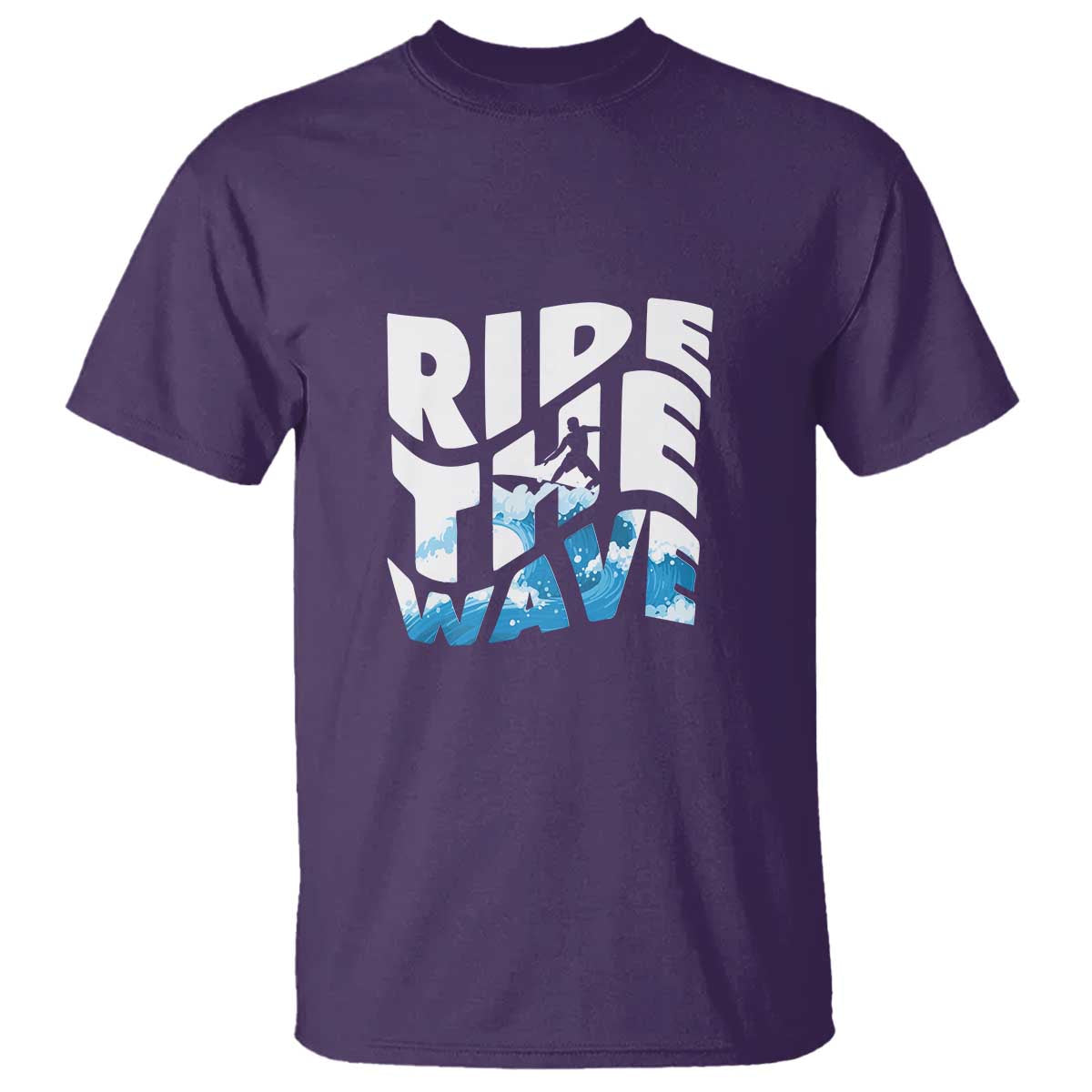 Surfing T Shirt Ride The Wave Surfer Boardsport Wave - Wonder Print Shop