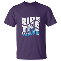 Surfing T Shirt Ride The Wave Surfer Boardsport Wave - Wonder Print Shop