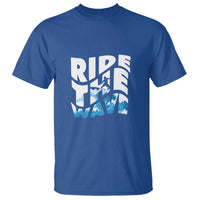 Surfing T Shirt Ride The Wave Surfer Boardsport Wave - Wonder Print Shop