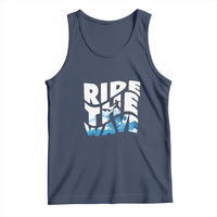 Surfing Tank Top Ride The Wave Surfer Boardsport Wave - Wonder Print Shop