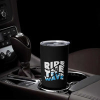 Surfing Tumbler Cup Ride The Wave Surfer Boardsport Wave - Wonder Print Shop