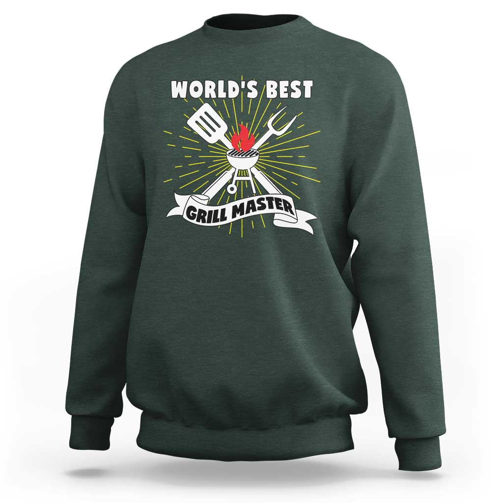 Grilling Barbecue Sweatshirt World's Best Grill Master BBQ Smoker - Wonder Print Shop
