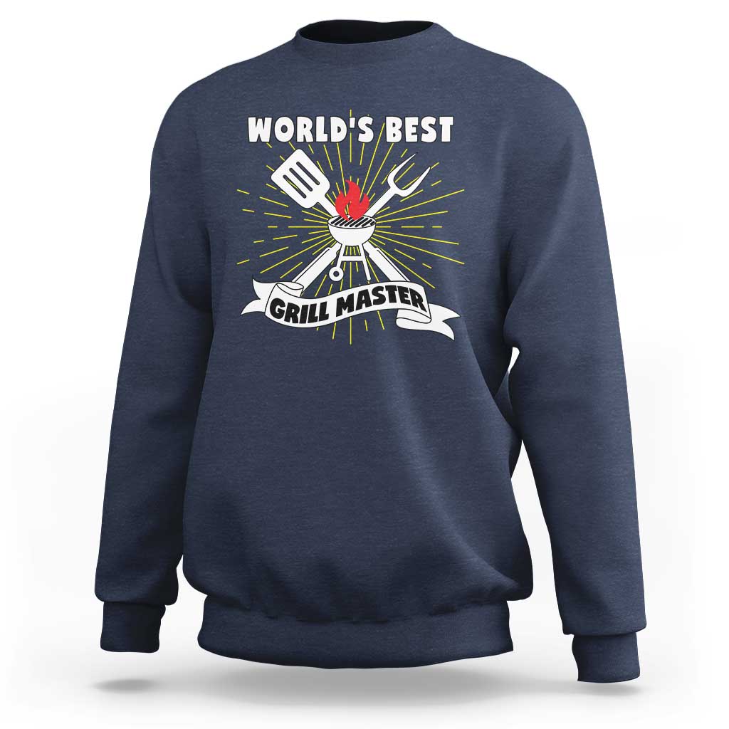 Grilling Barbecue Sweatshirt World's Best Grill Master BBQ Smoker - Wonder Print Shop