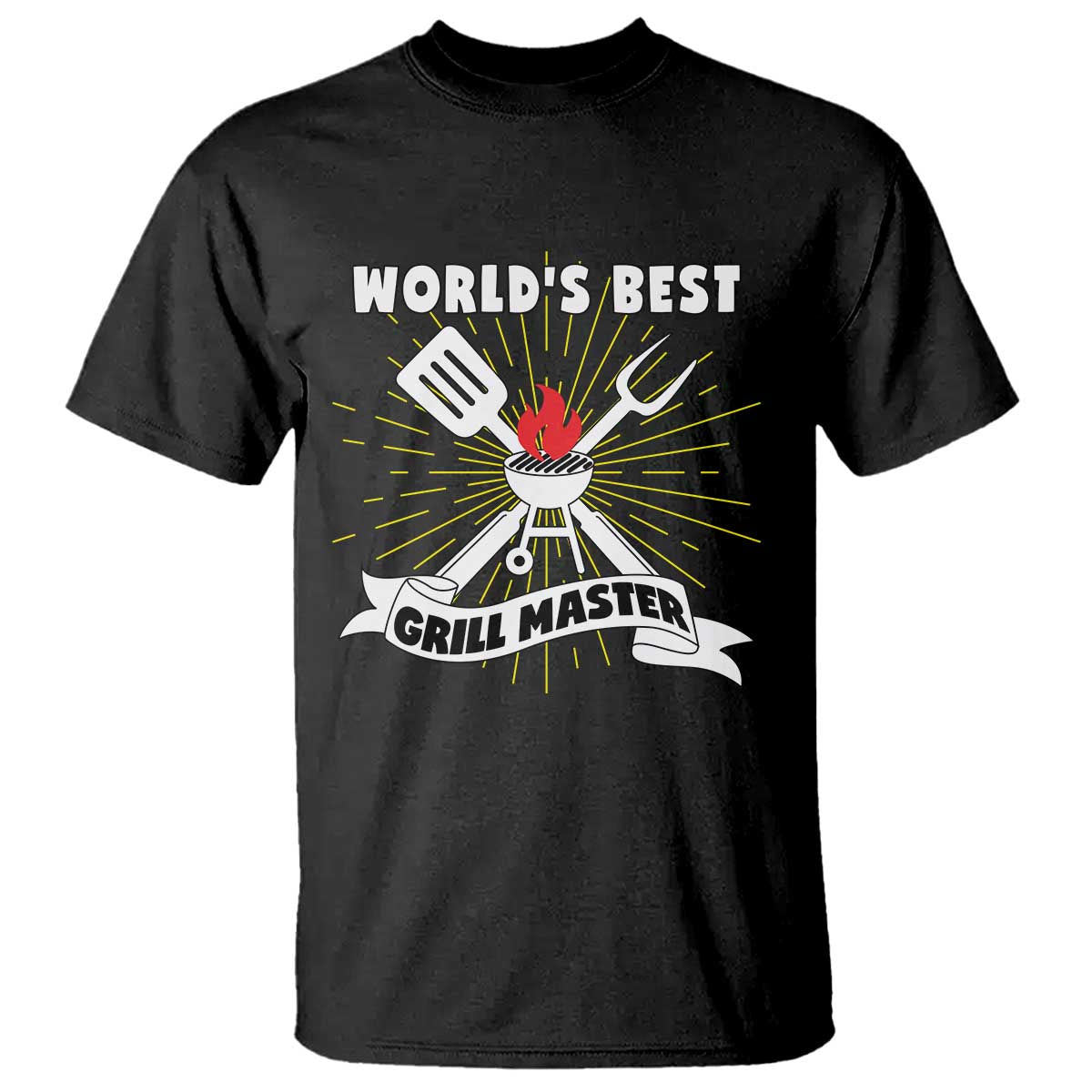Grilling Barbecue T Shirt World's Best Grill Master BBQ Smoker - Wonder Print Shop