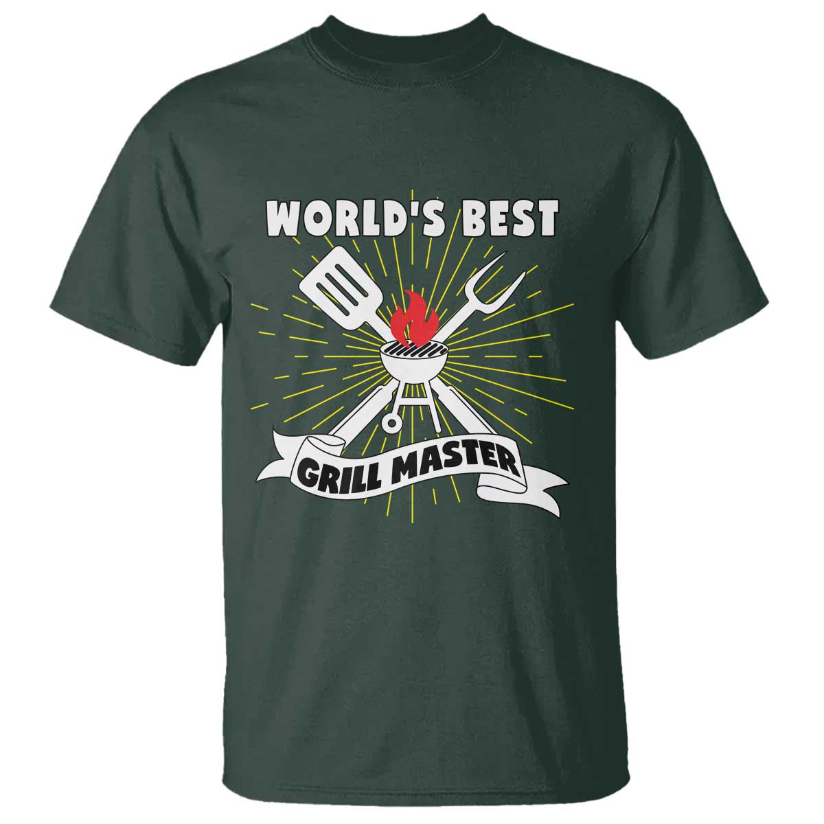 Grilling Barbecue T Shirt World's Best Grill Master BBQ Smoker - Wonder Print Shop
