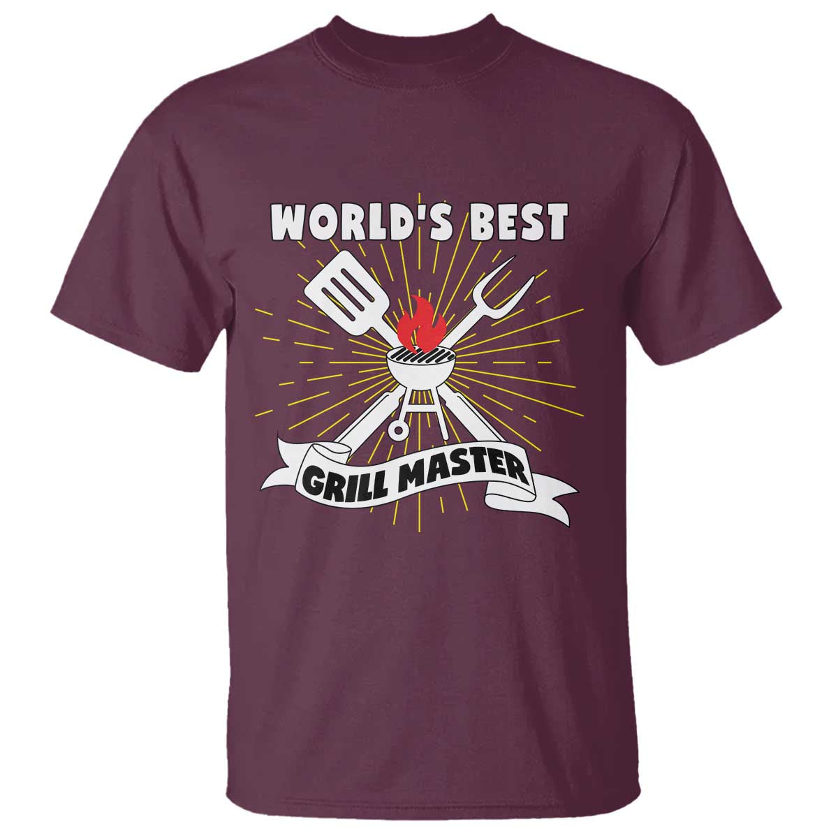 Grilling Barbecue T Shirt World's Best Grill Master BBQ Smoker - Wonder Print Shop