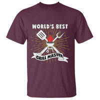 Grilling Barbecue T Shirt World's Best Grill Master BBQ Smoker - Wonder Print Shop