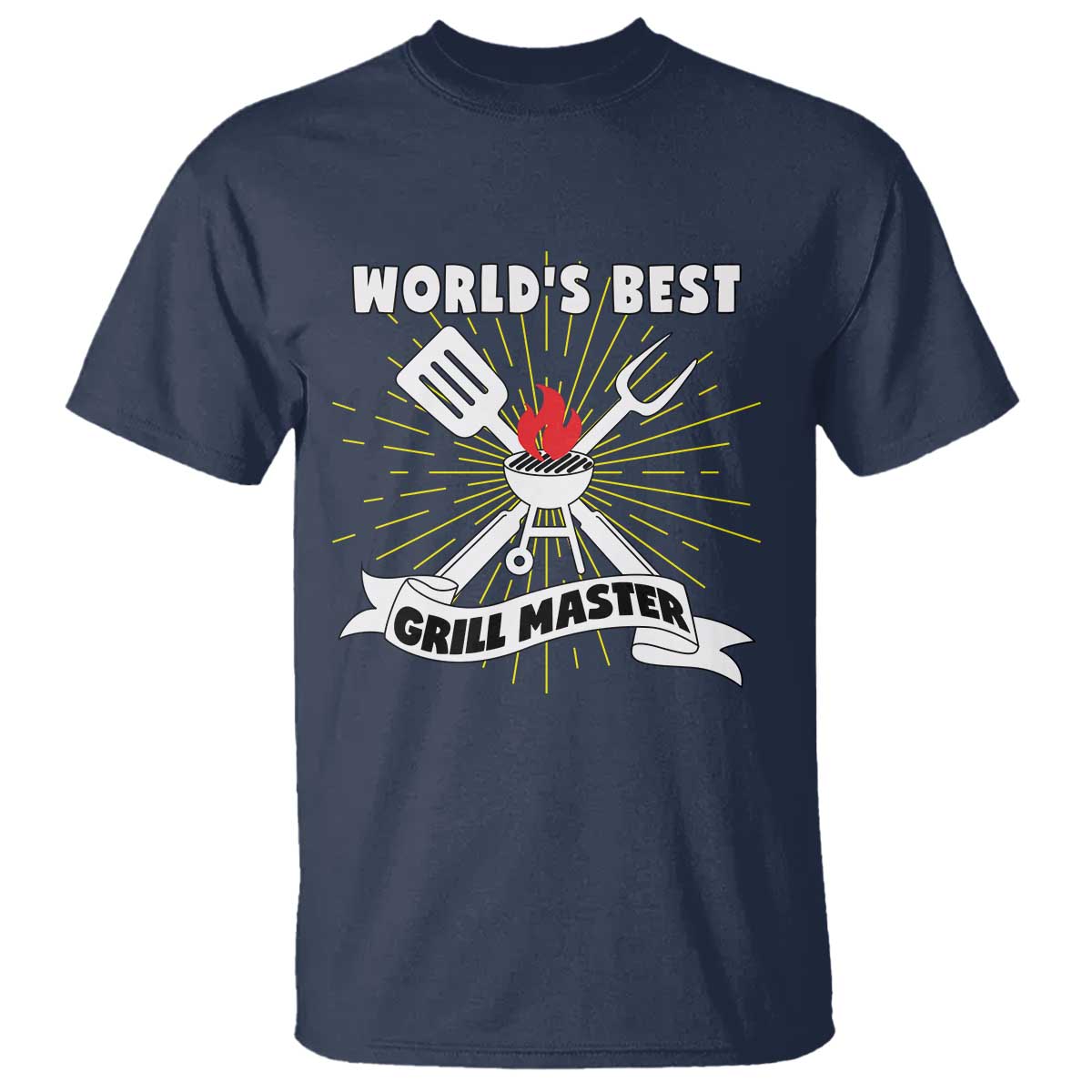 Grilling Barbecue T Shirt World's Best Grill Master BBQ Smoker - Wonder Print Shop