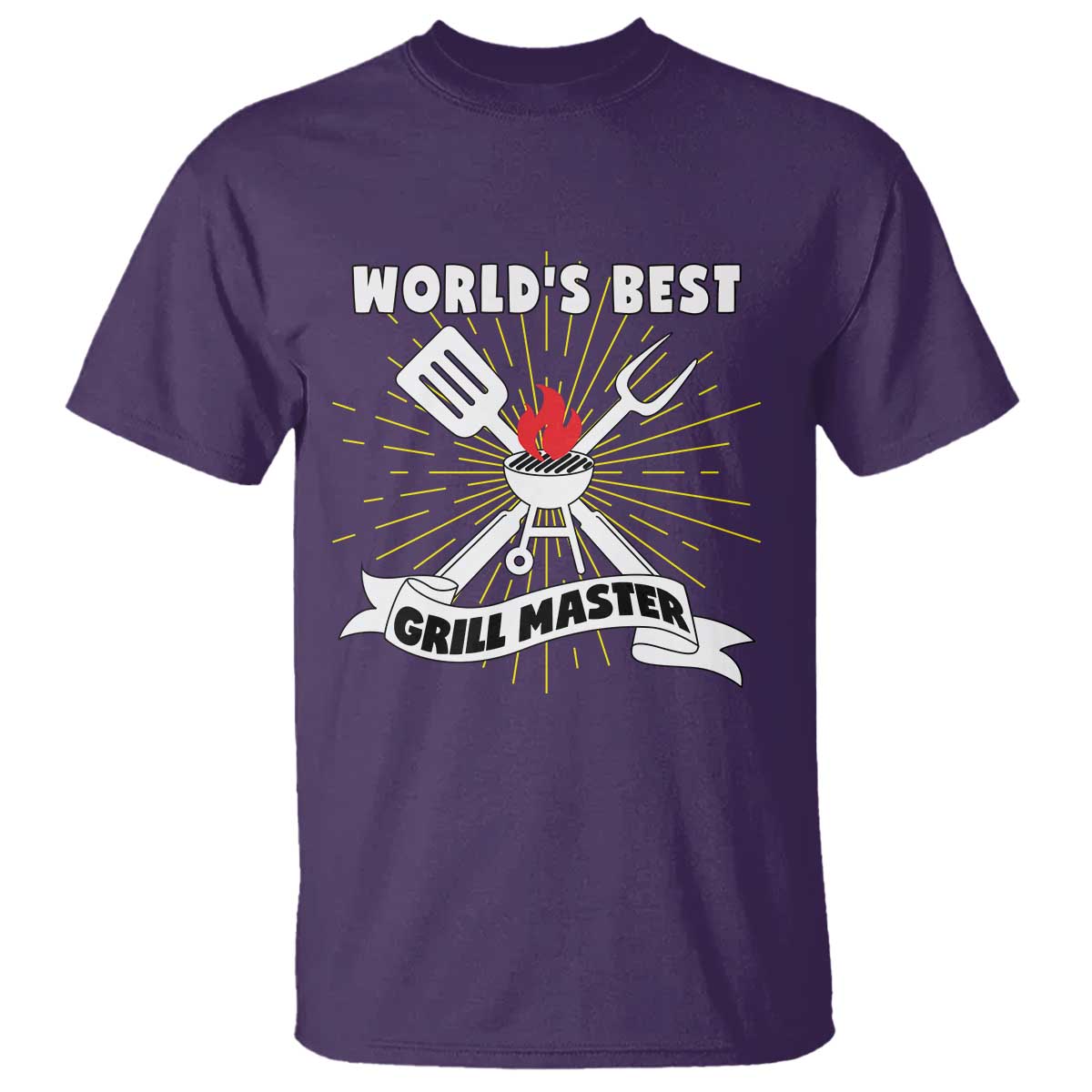 Grilling Barbecue T Shirt World's Best Grill Master BBQ Smoker - Wonder Print Shop