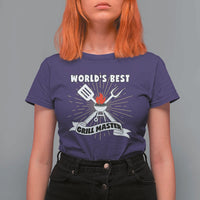 Grilling Barbecue T Shirt For Women World's Best Grill Master BBQ Smoker - Wonder Print Shop