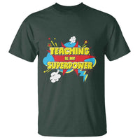 Teachers T Shirt Teaching Is My Super Power Retro Comic - Wonder Print Shop