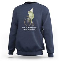 Off To Wrangle My Feral Grandkids Funny Grandparents Frog Sweatshirt