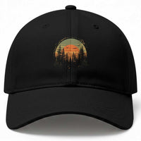 Retro Forest Trees Outdoors Nature Lover Baseball Cap