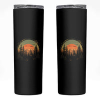 Retro Forest Trees Outdoors Nature Lover Skinny Tumbler
