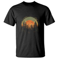 Retro Forest Trees Outdoors Nature Lover T Shirt