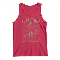 Protect Our National Parks Funny Cryptid Weirdcore Tank Top Where Legends Still Roam Free Bigfoot Monthman