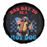 Bad Day To Be A Hot Dog 4th of July Spare Tire Cover Funny BBQ Grilling