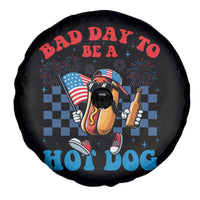 Bad Day To Be A Hot Dog 4th of July Spare Tire Cover Funny BBQ Grilling