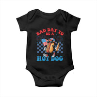 Bad Day To Be A Hot Dog 4th of July Baby Onesie Funny BBQ Grilling