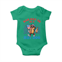 Bad Day To Be A Hot Dog 4th of July Baby Onesie Funny BBQ Grilling