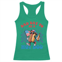 Bad Day To Be A Hot Dog 4th of July Racerback Tank Top Funny BBQ Grilling