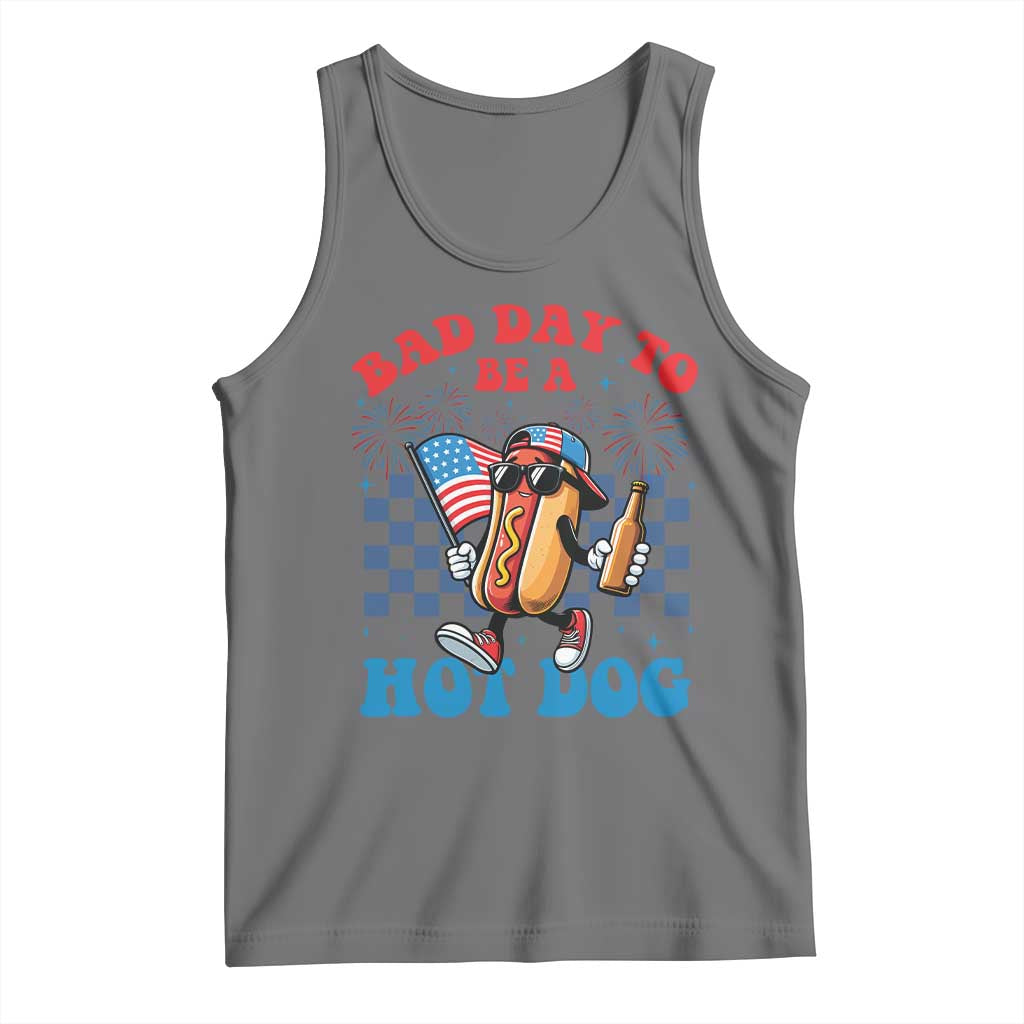 Bad Day To Be A Hot Dog 4th of July Tank Top Funny BBQ Grilling
