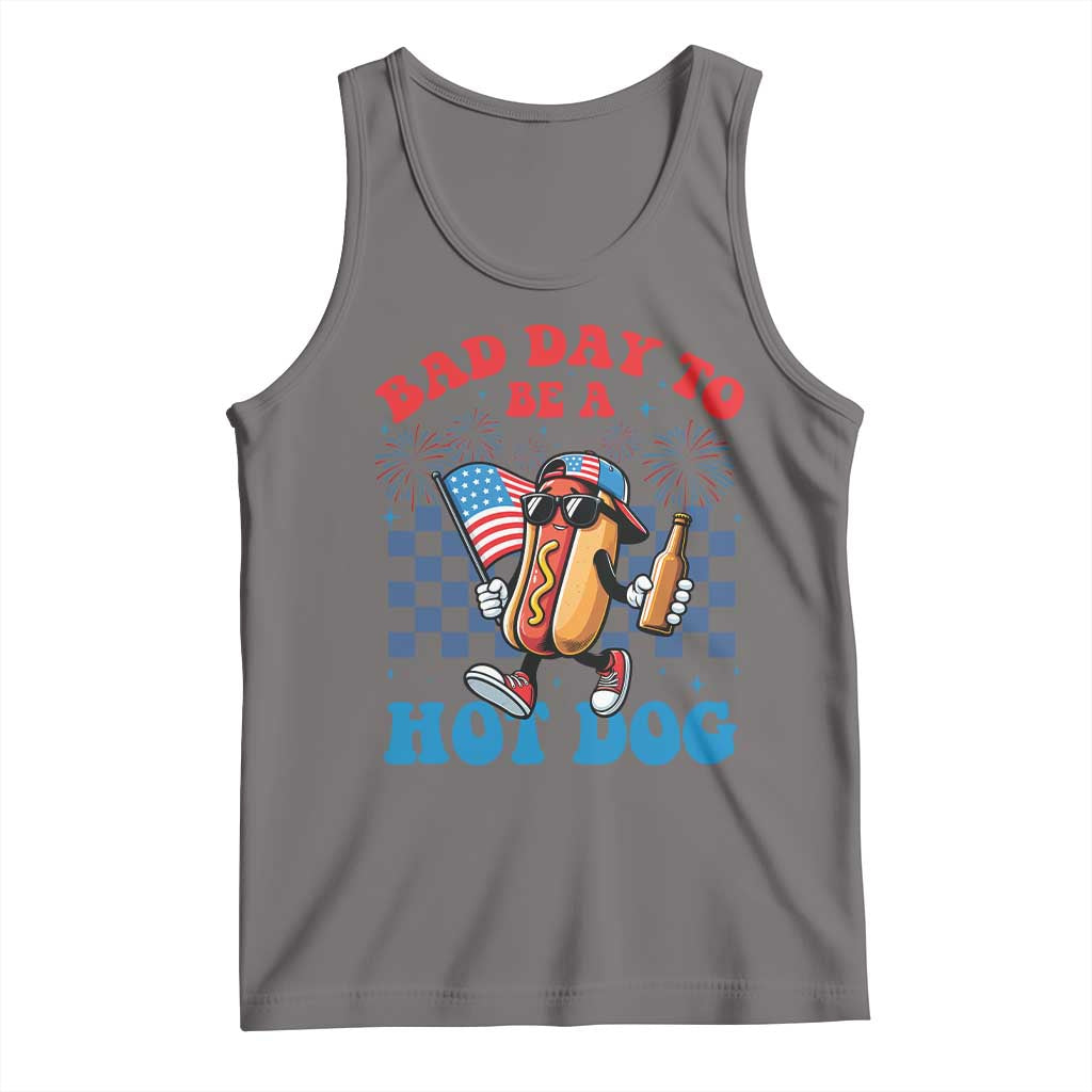 Bad Day To Be A Hot Dog 4th of July Tank Top Funny BBQ Grilling