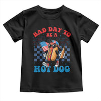 Bad Day To Be A Hot Dog 4th of July Toddler T Shirt Funny BBQ Grilling