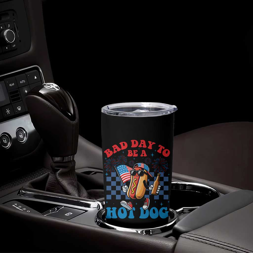 Bad Day To Be A Hot Dog 4th of July Tumbler Cup Funny BBQ Grilling