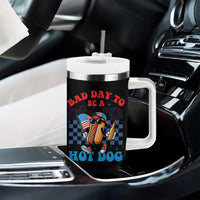 Bad Day To Be A Hot Dog 4th of July Tumbler With Handle Funny BBQ Grilling
