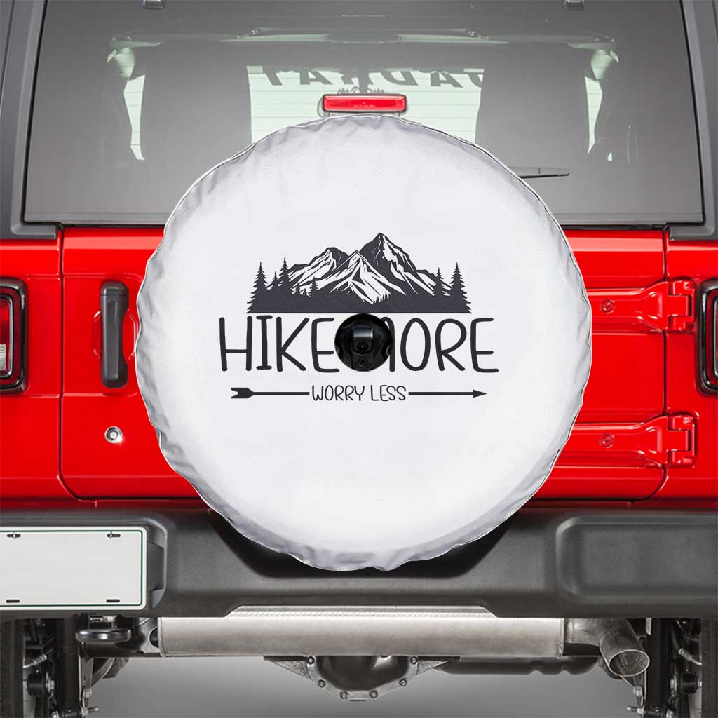 Hike More Worry Less Hiker Mountain Spare Tire Cover Hiking Camping Hiker Mountain