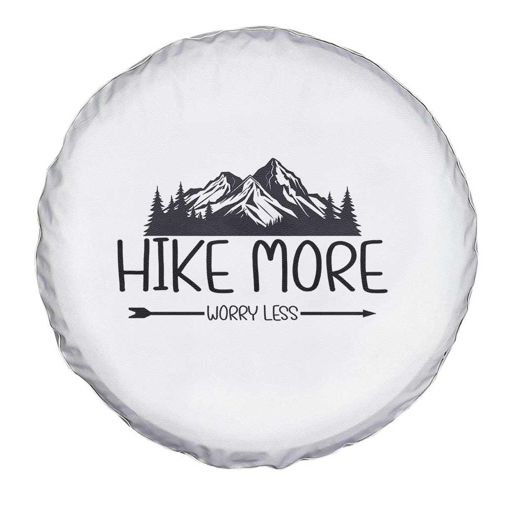 Hike More Worry Less Hiker Mountain Spare Tire Cover Hiking Camping Hiker Mountain