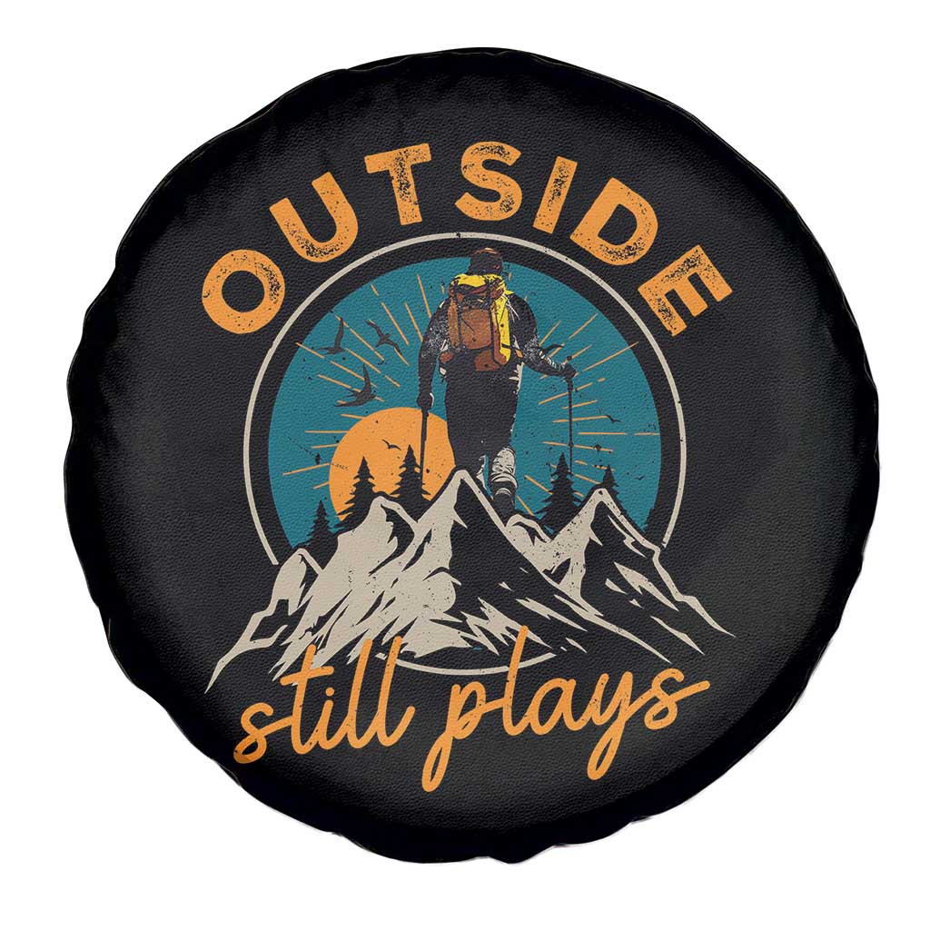 Hiking Camping Spare Tire Cover Outside Still Plays Vintage Mountain Forest