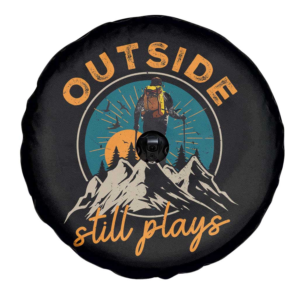 Hiking Camping Spare Tire Cover Outside Still Plays Vintage Mountain Forest