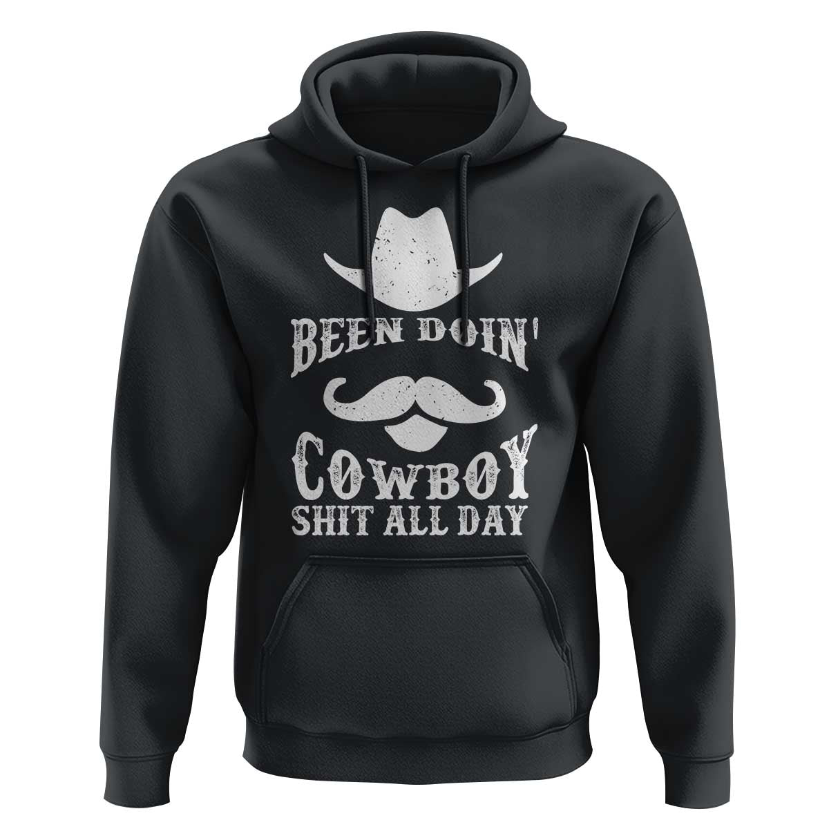 Funny Cowboy Hoodie Been Doin' Cowboy Shit Western Retro Hat - Wonder Print Shop