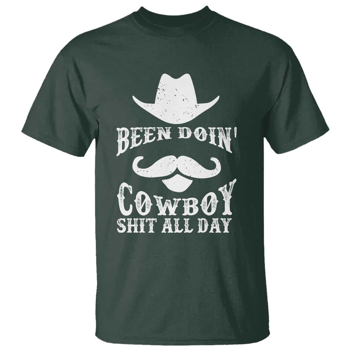 Funny Cowboy T Shirt Been Doin' Cowboy Shit Western Retro Hat - Wonder Print Shop