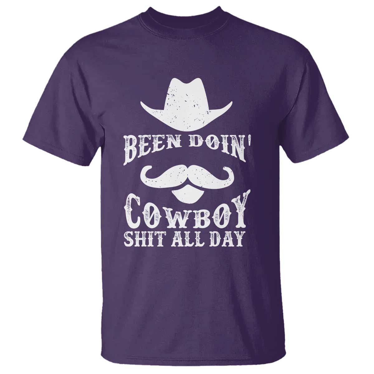 Funny Cowboy T Shirt Been Doin' Cowboy Shit Western Retro Hat - Wonder Print Shop