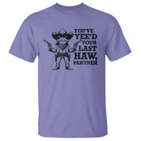Funny Cowboy Frog T Shirt Vintage You've Yee'd Your Last Haw Partner - Wonder Print Shop