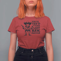 Funny Cowboy Frog T Shirt For Women Vintage You've Yee'd Your Last Haw Partner - Wonder Print Shop