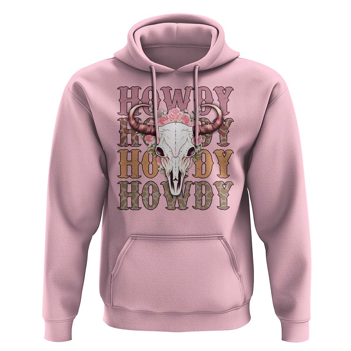 Country Cowgirl Hoodie Howdy Rodeo Cowboy Flower Skull - Wonder Print Shop