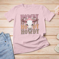Country Cowgirl T Shirt For Women Howdy Rodeo Cowboy Flower Skull - Wonder Print Shop