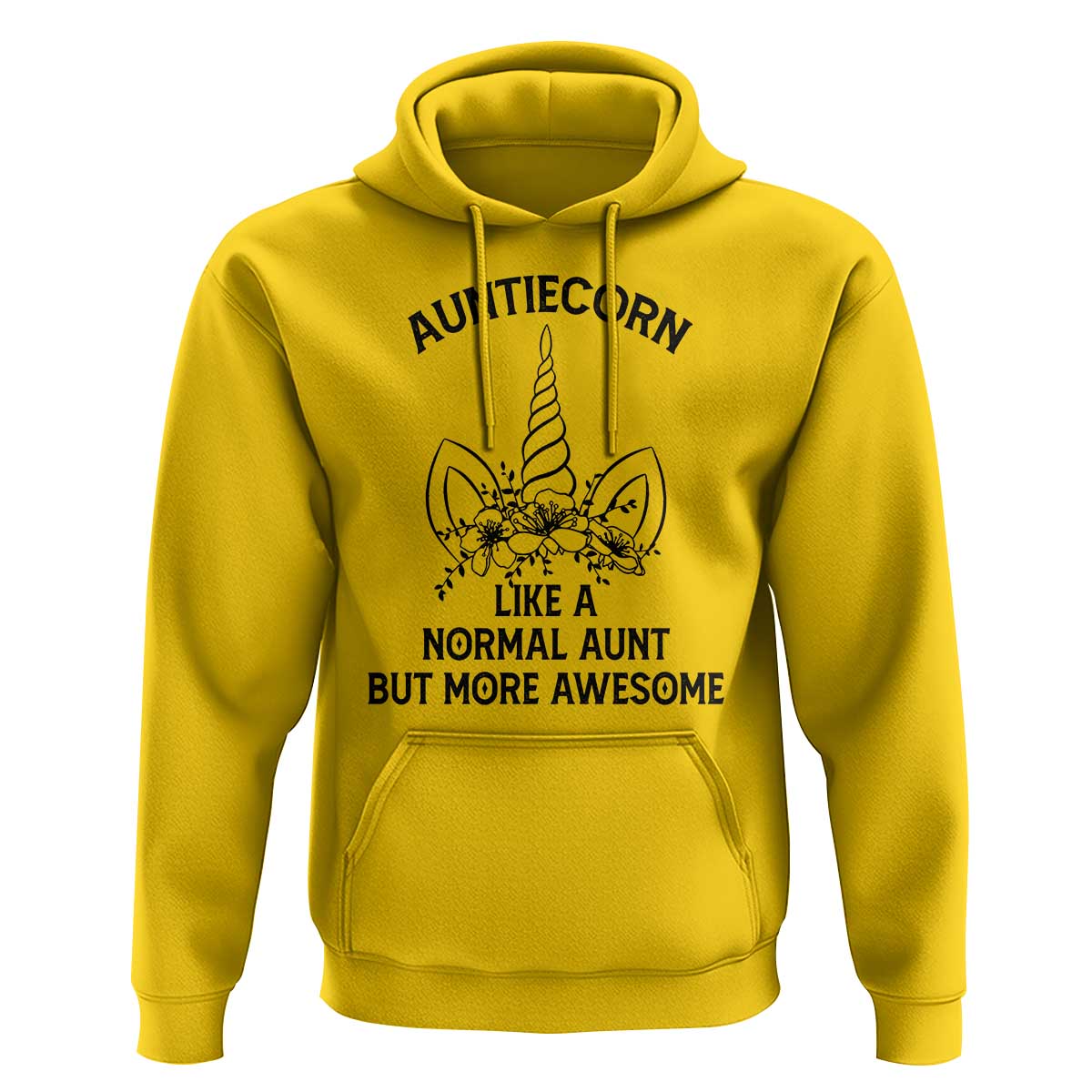 Aunt Unicorn Hoodie Aunticorn Like A Normal Aunt Only More Awesome - Wonder Print Shop