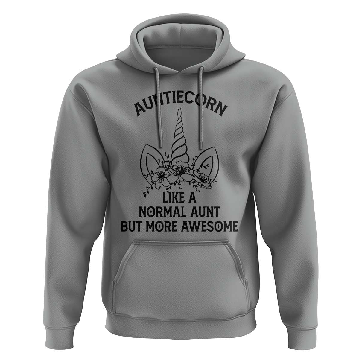 Aunt Unicorn Hoodie Aunticorn Like A Normal Aunt Only More Awesome - Wonder Print Shop