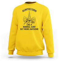 Aunt Unicorn Sweatshirt Aunticorn Like A Normal Aunt Only More Awesome - Wonder Print Shop
